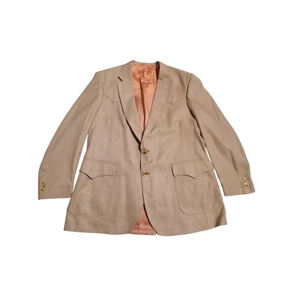 Vintage H Bar C Ranchwear Men's size XL Western Country Business Cowboy Blazer - Picture 9 of 10